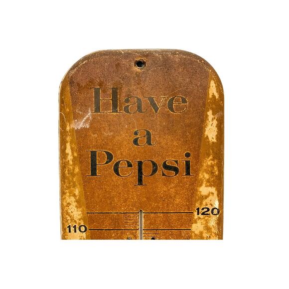 Vintage 1957 Advertising Have A Pepsi Tin Wall Thermometer - Picture 4 of 10